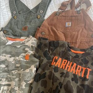 Carhartt Kids Camo and Overalls Bundle